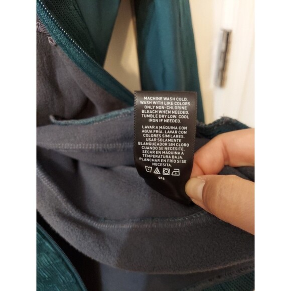 Swiss Tech Women's Front zip Jacket Teal Rain  Pockets Medium - Picture 10 of 10